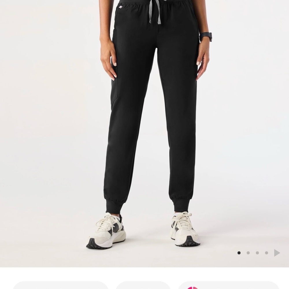 Figs Black Jogger Pants